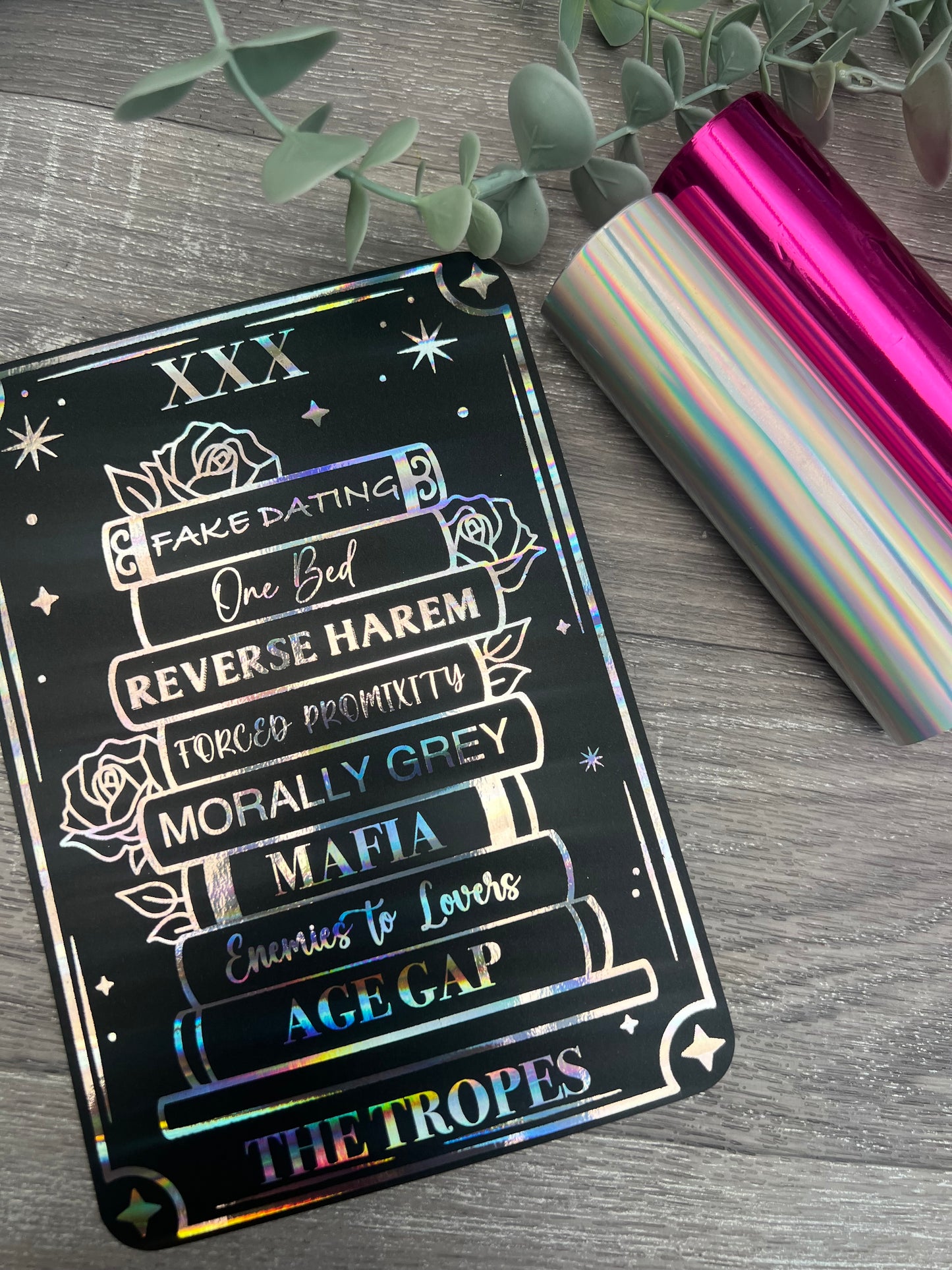 Personalised Foiled kindle case insert