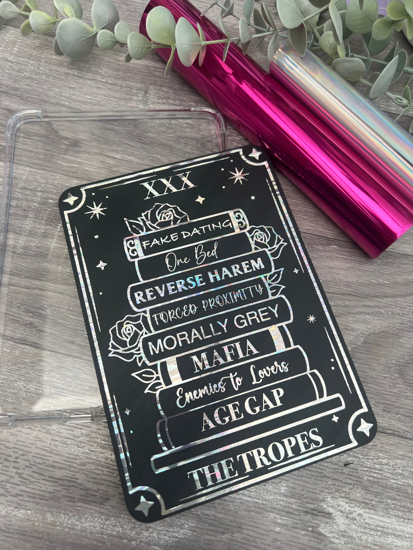 Personalised Foiled kindle case insert