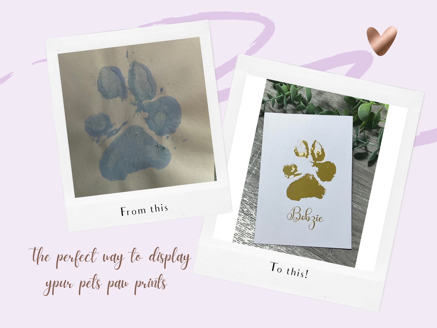 Mixed paw and hand print
