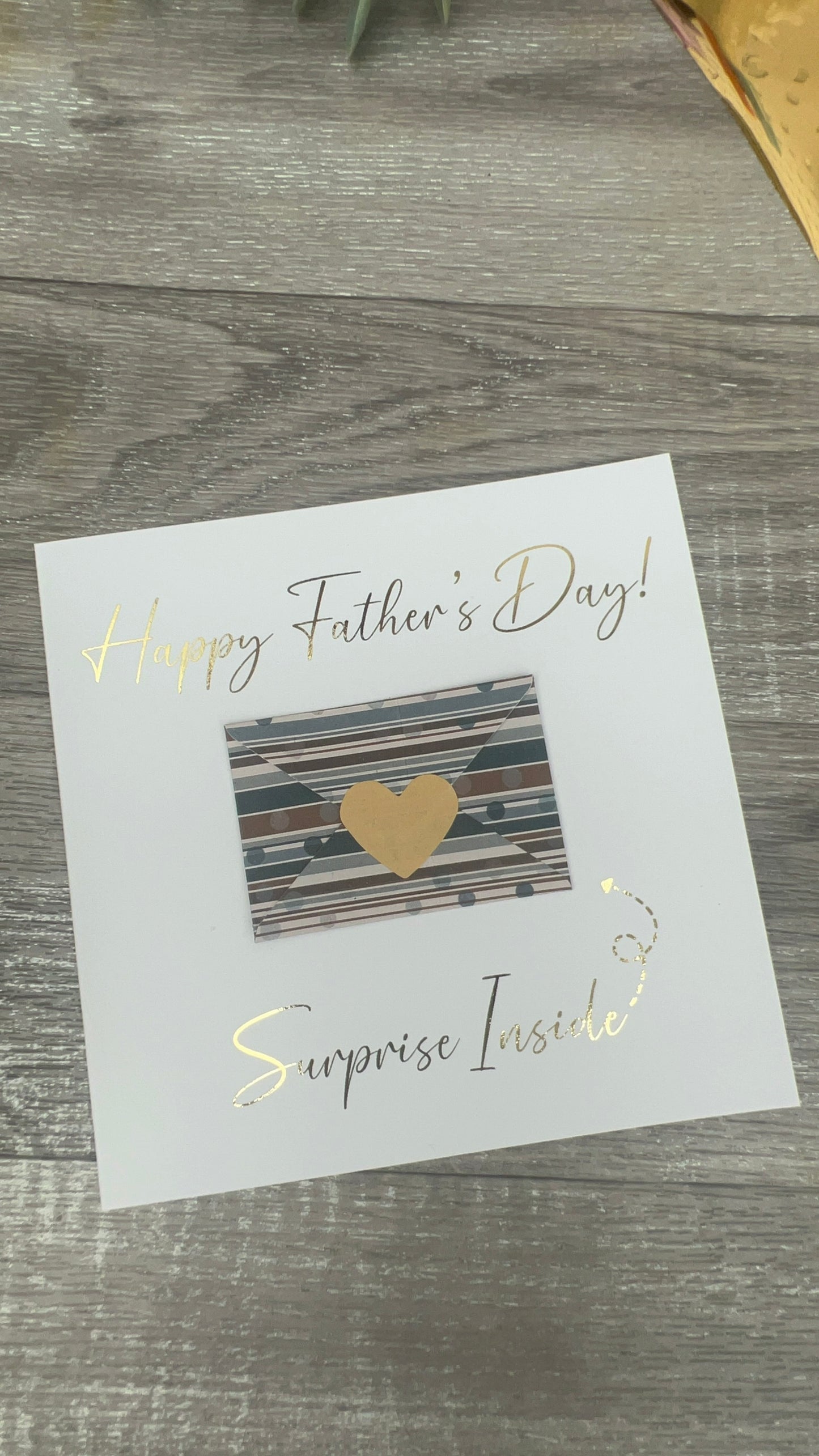 Father’s Day Card - with Mini envelope & gift ticket