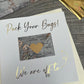 Surprise holiday card- with Mini envelope & gift ticket