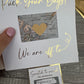 Surprise holiday card- with Mini envelope & gift ticket