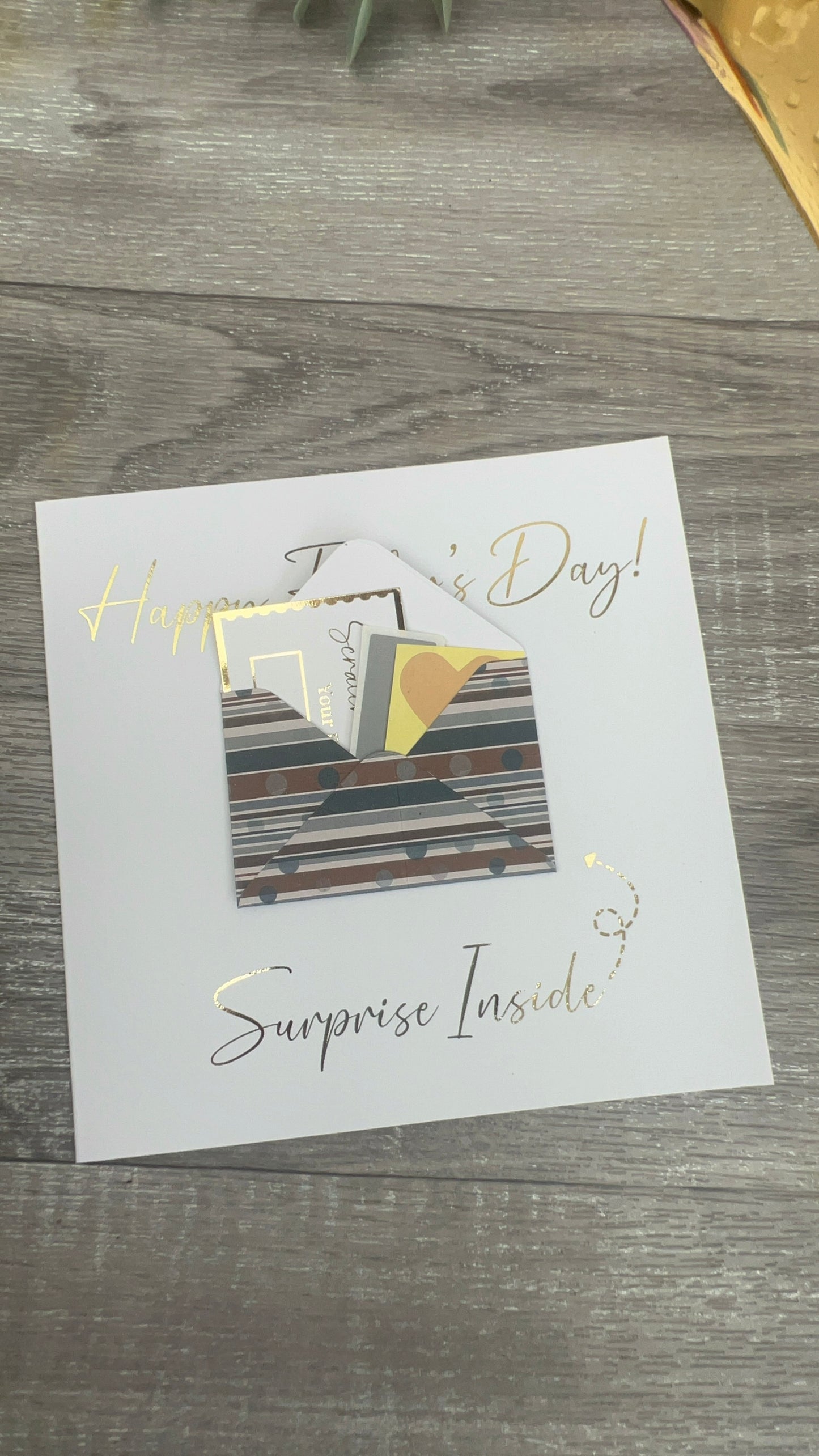 Father’s Day Card - with Mini envelope & gift ticket