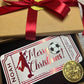 Football christmas scratch card & coin gifting set