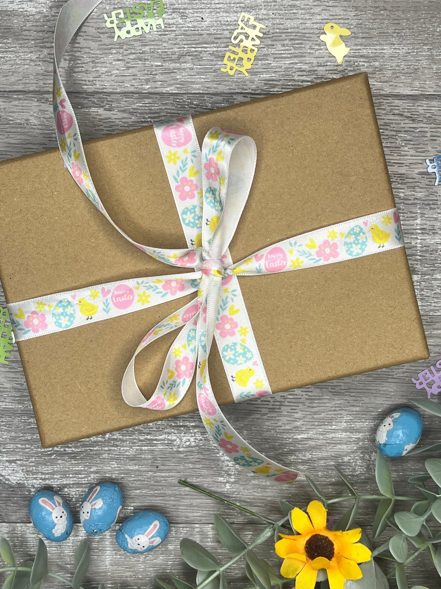 Personalised Easter scratch card presented in luxury gift box