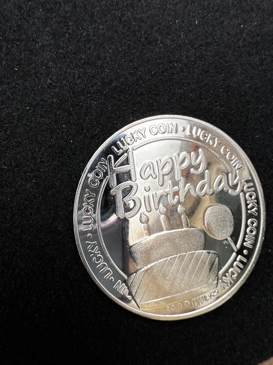Happy birthday coin