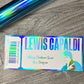 Personalised themed Foiled ticket, show concert, surprise trip