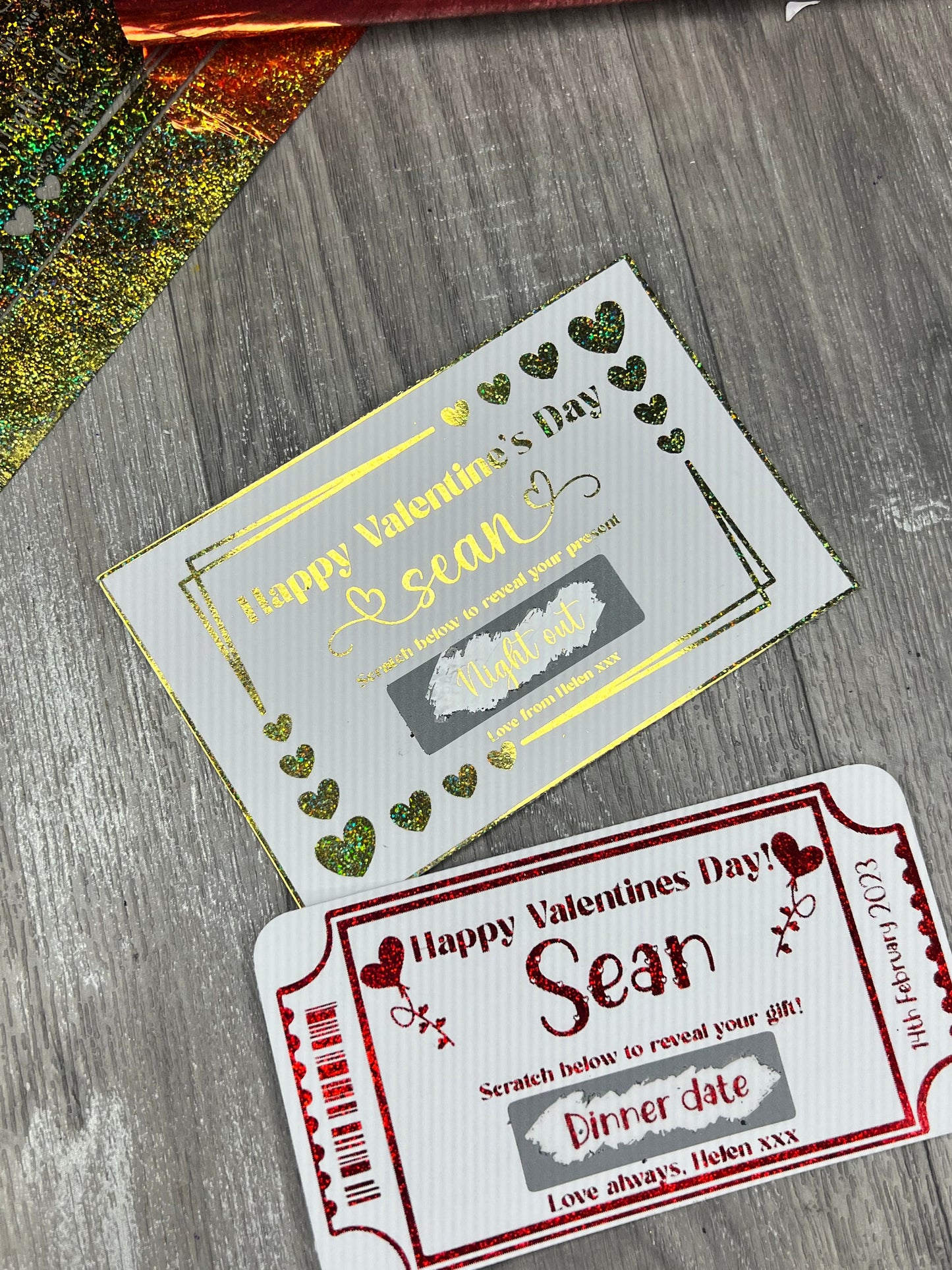 Valentine’s Day gifting scratch card