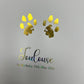 Personalised foil paw print your pets paw print foiled with quote