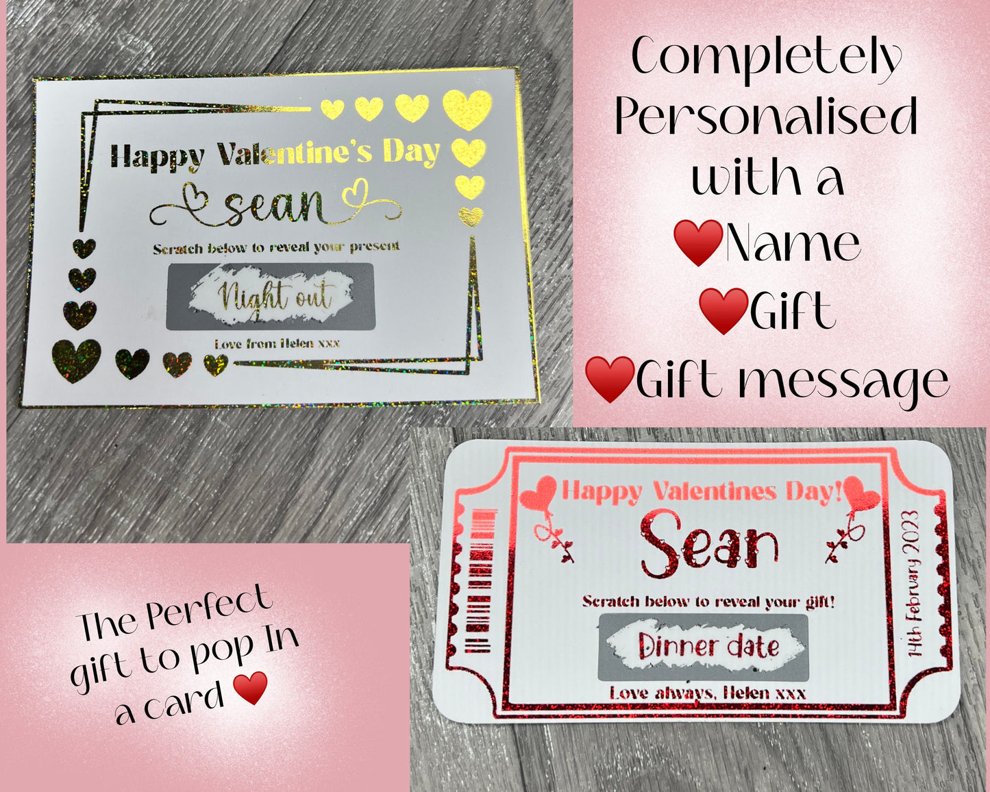Valentine’s Day gifting scratch card